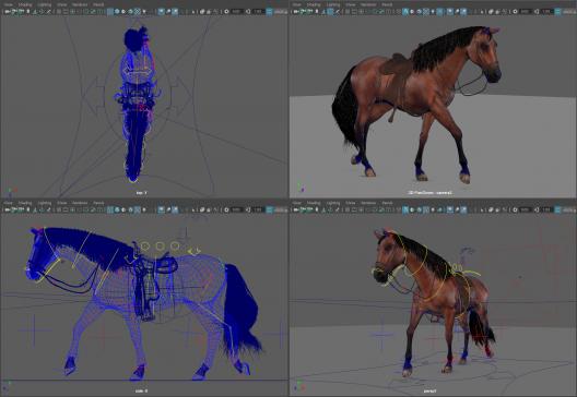 مدل سه بعدی اسب انیمیت شده - 4