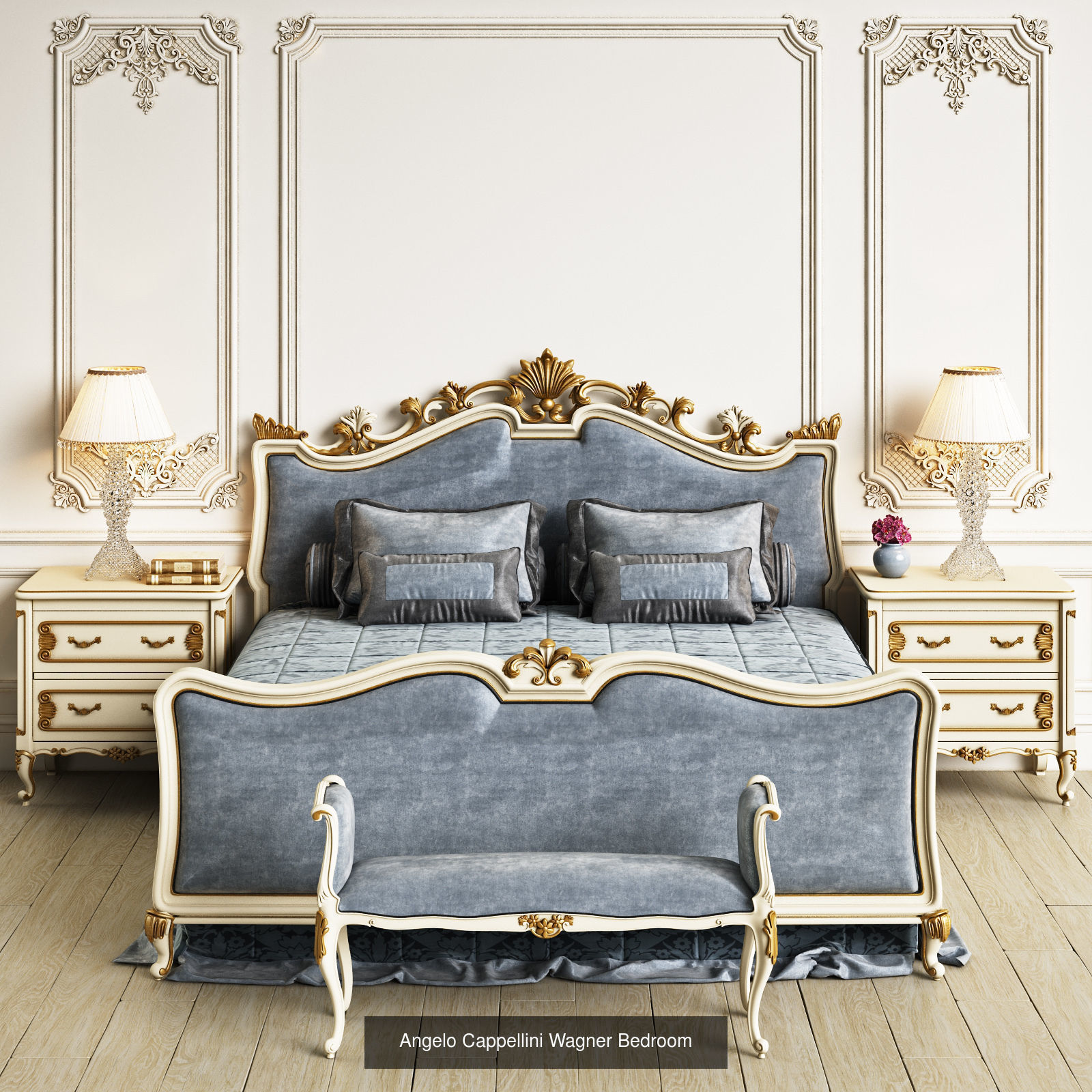 مدل سه بعدی اتاق خواب کلاسیک - 2