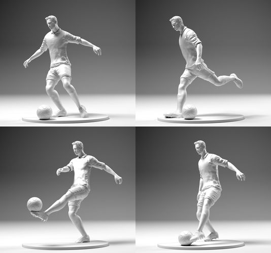 مدل سه بعدی کاراکتر فوتبالیست - 2