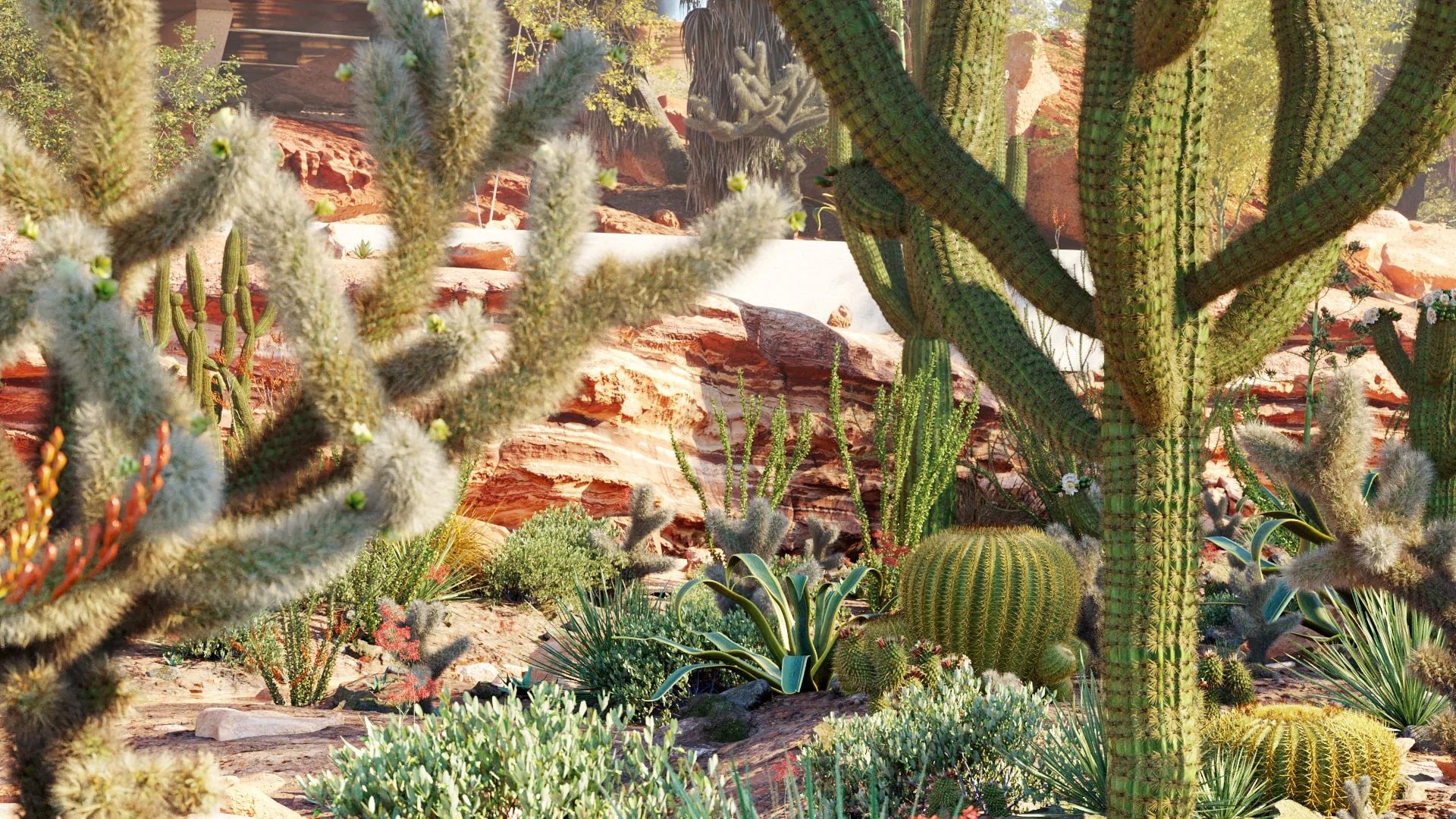 مدل سه بعدی گیاهان باغ خانه مکزیکی - 6