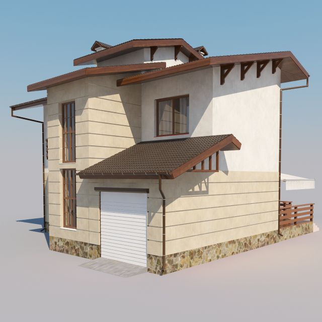 مدل سه بعدی ساختمان مدرن - 2