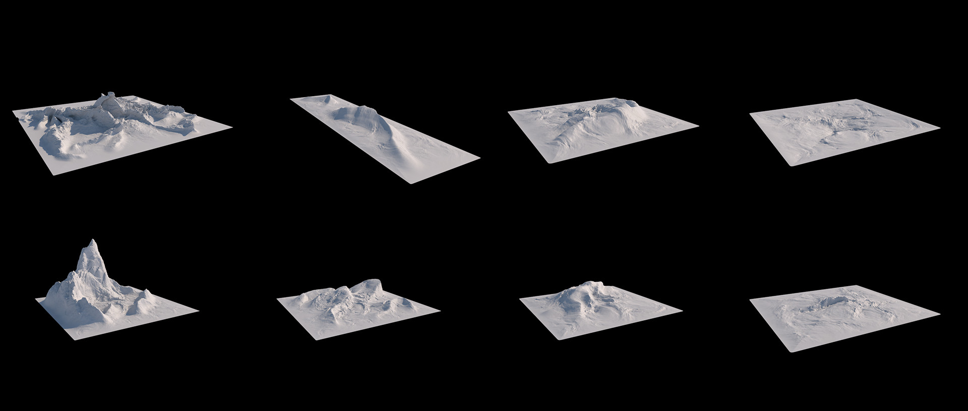 مدل سه بعدی کوه برای سینمافوردی - 6