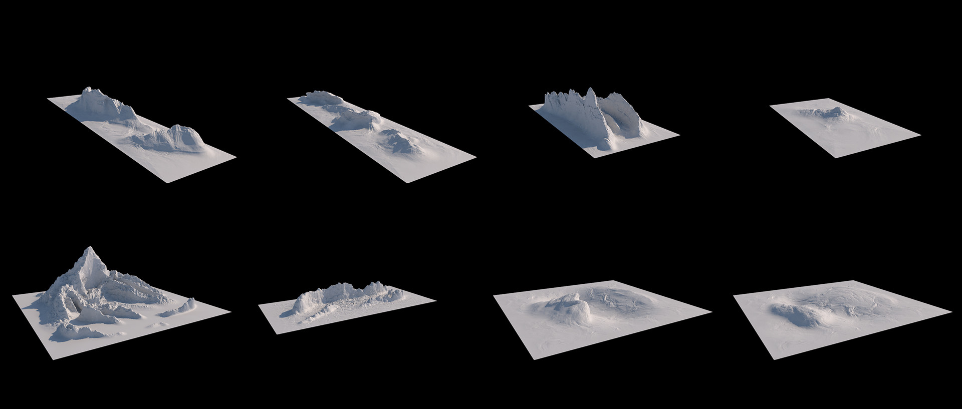مدل سه بعدی کوه برای سینمافوردی - 8