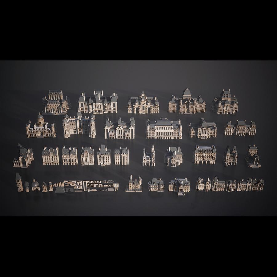 مدل سه بعدی ساختمان های پاریس - 8