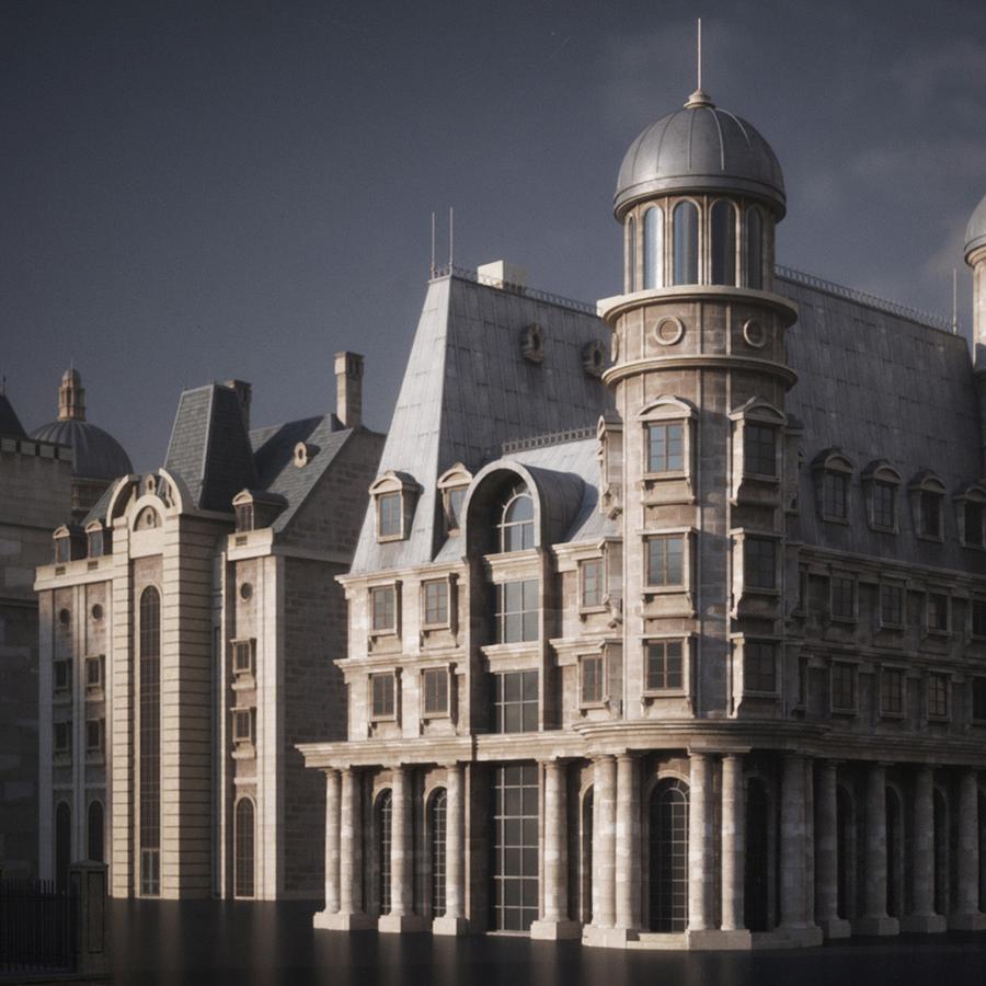 مدل سه بعدی ساختمان های پاریس - 10