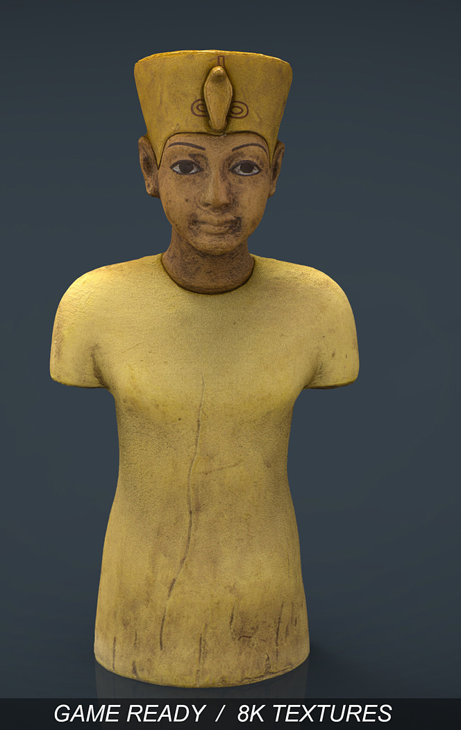 آبجکت مجسمه مصر باستان - 4