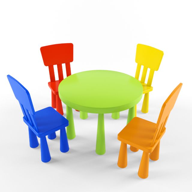 دانلود 31 مدل سه بعدی میز و صندلی اتاق کودک - 4