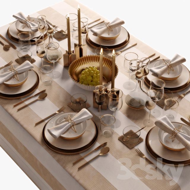 دانلود 21 مدل سه بعدی میز غذا - 8