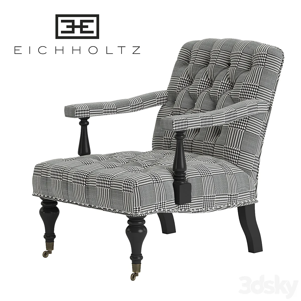 مدل سه بعدی صندلی کلاسیک 6 - 2