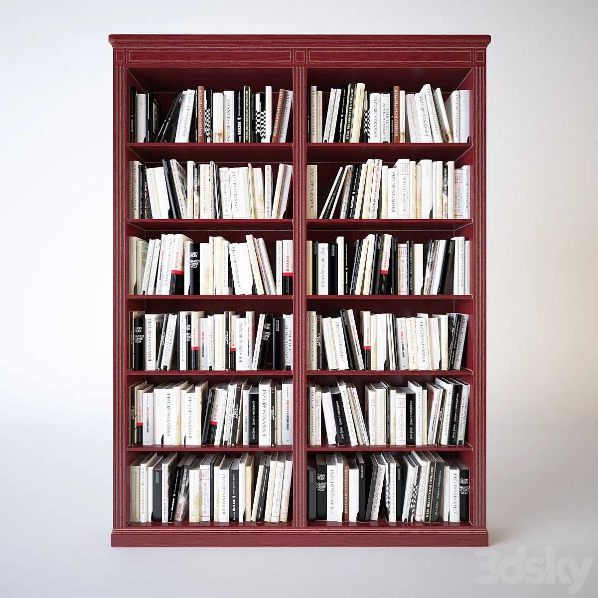 مدل سه بعدی کتابخانه کلاسیک 2 - 6