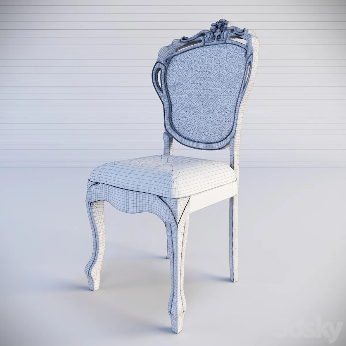 مدل سه بعدی صندلی کلاسیک 10 - 6