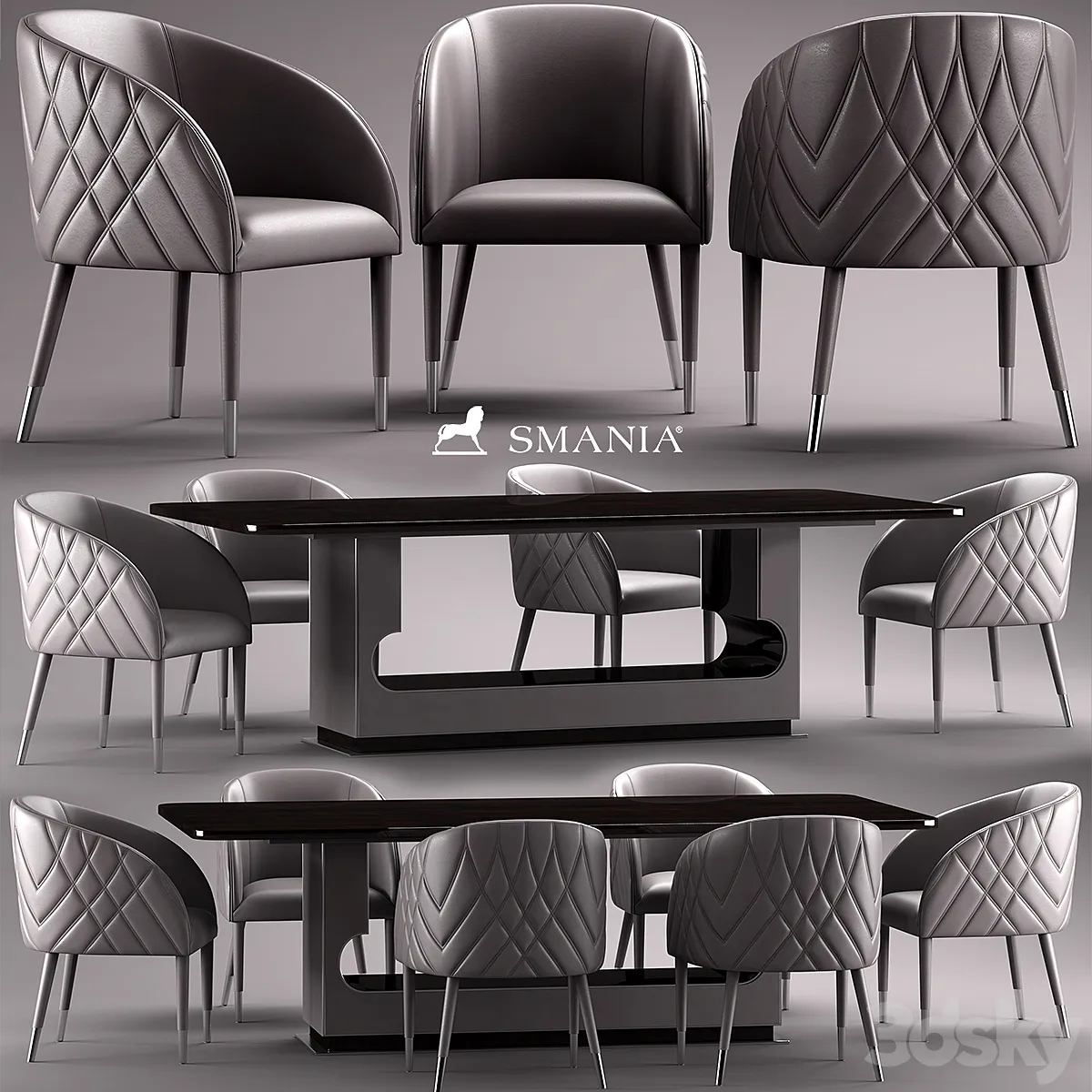 دانلود مدل سه بعدی میز ناهار خوری کلاسیک 4 - 2