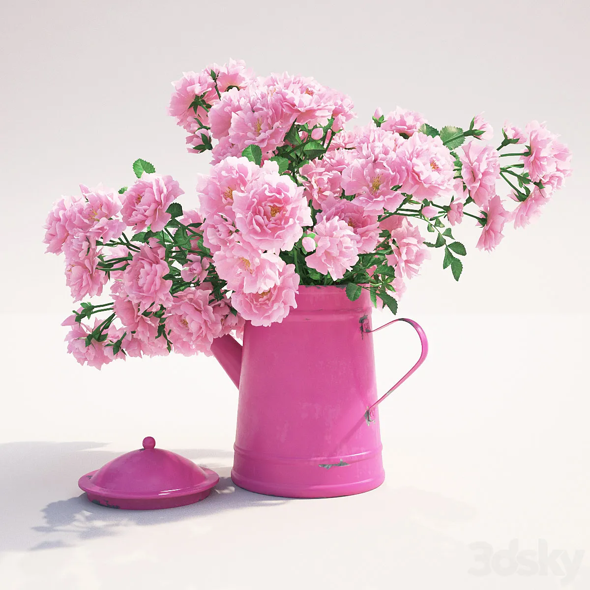 آبجکت گلدان گل کلاسیک 11 - 2