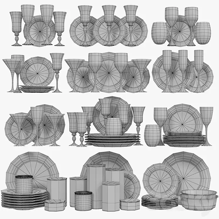 دانلود مدل سه بعدی ظروف آشپزخانه کلاسیک 4 - 4