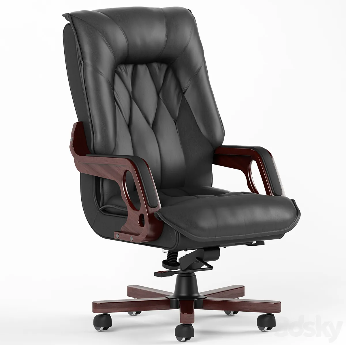 مدل سه بعدی صندلی اداری کلاسیک - 2