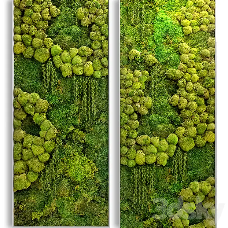 مدل سه بعدی دیوار سبز 10 - 6
