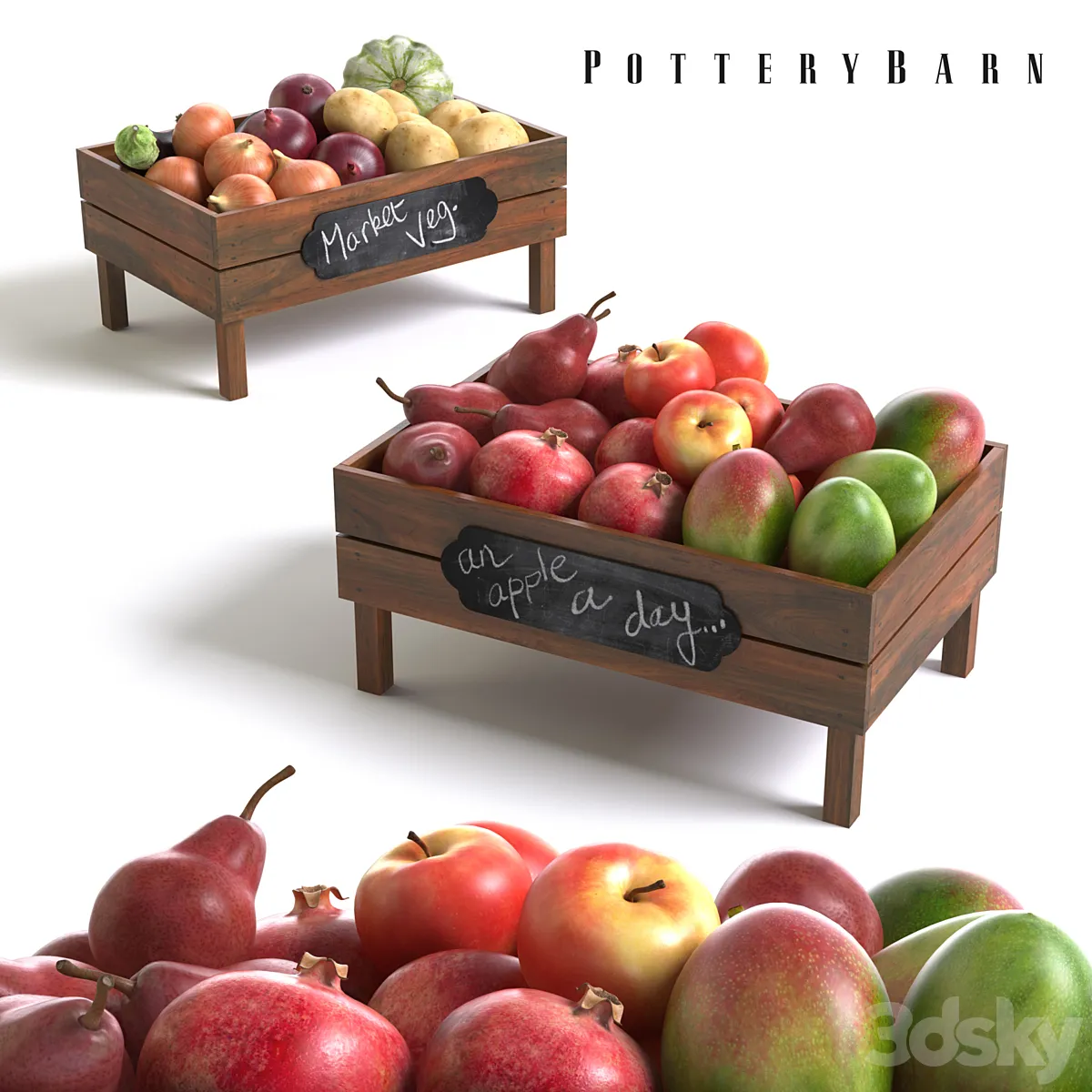 آبجکت جعبه میوه و سبزیجات - 4