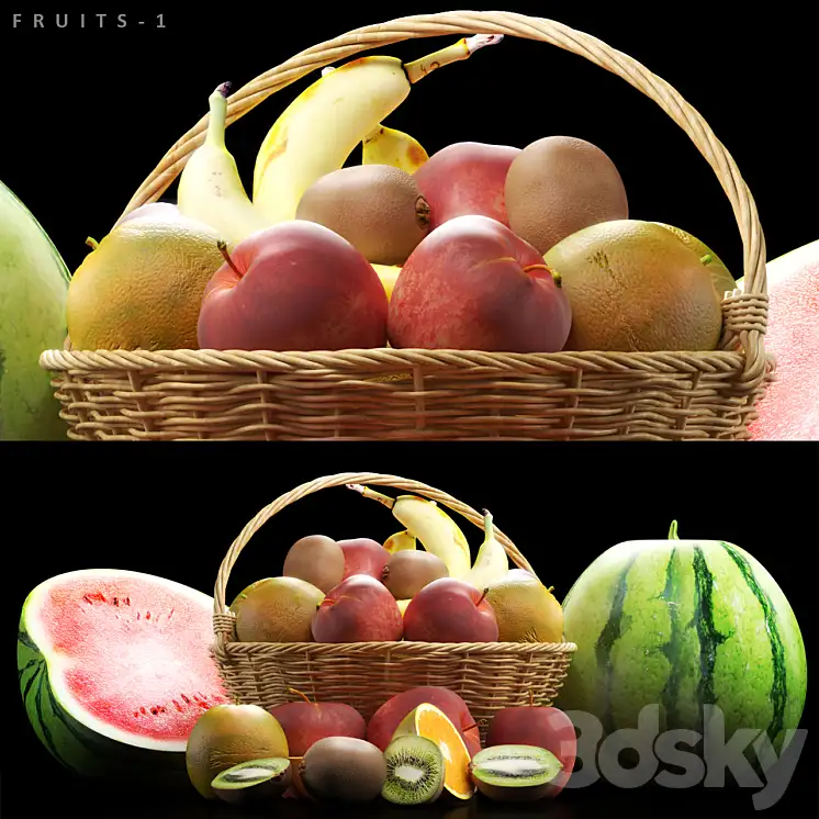 مدل سه بعدی میوه 2 - 2