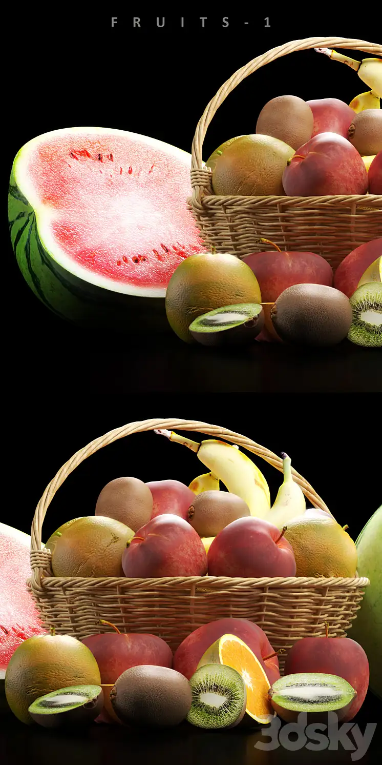 مدل سه بعدی میوه 2 - 4