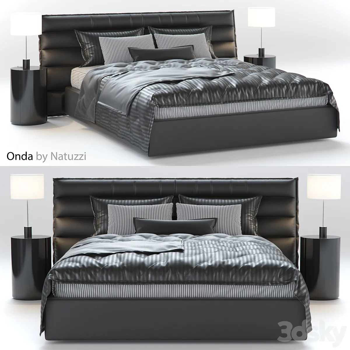 مدل سه بعدی تخت خواب مدرن 16 - 2