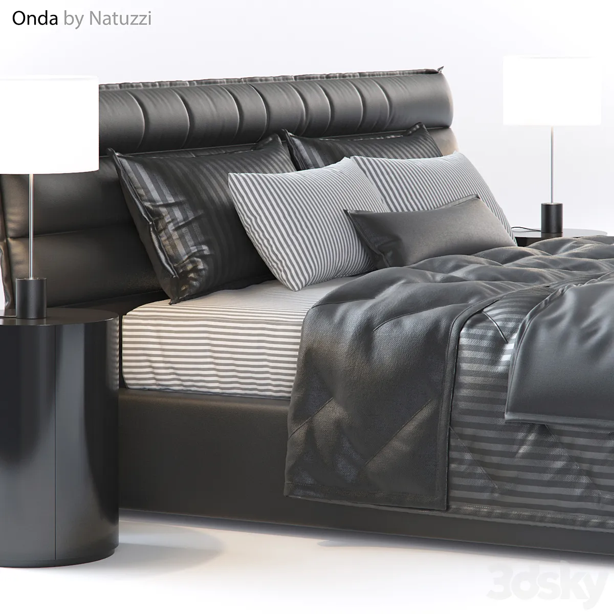 مدل سه بعدی تخت خواب مدرن 16 - 4