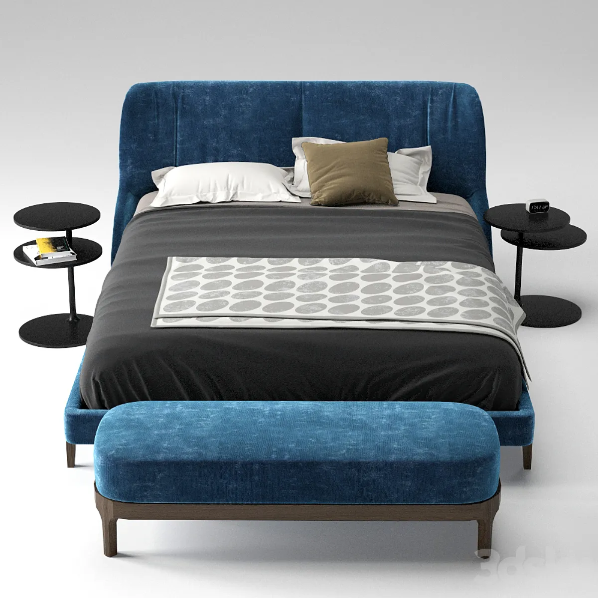 مدل سه بعدی تخت خواب مدرن 34 - 4