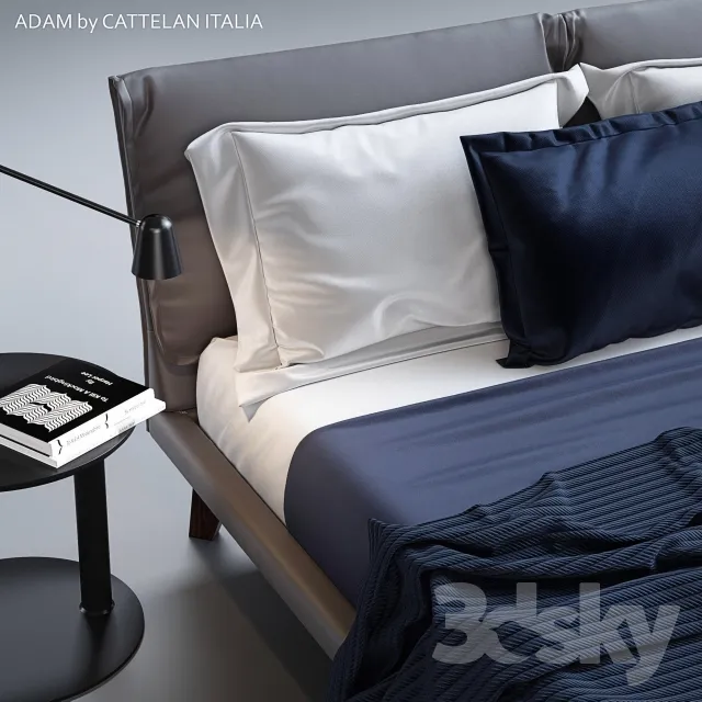 مدل سه بعدی تخت خواب مدرن 6 - 4