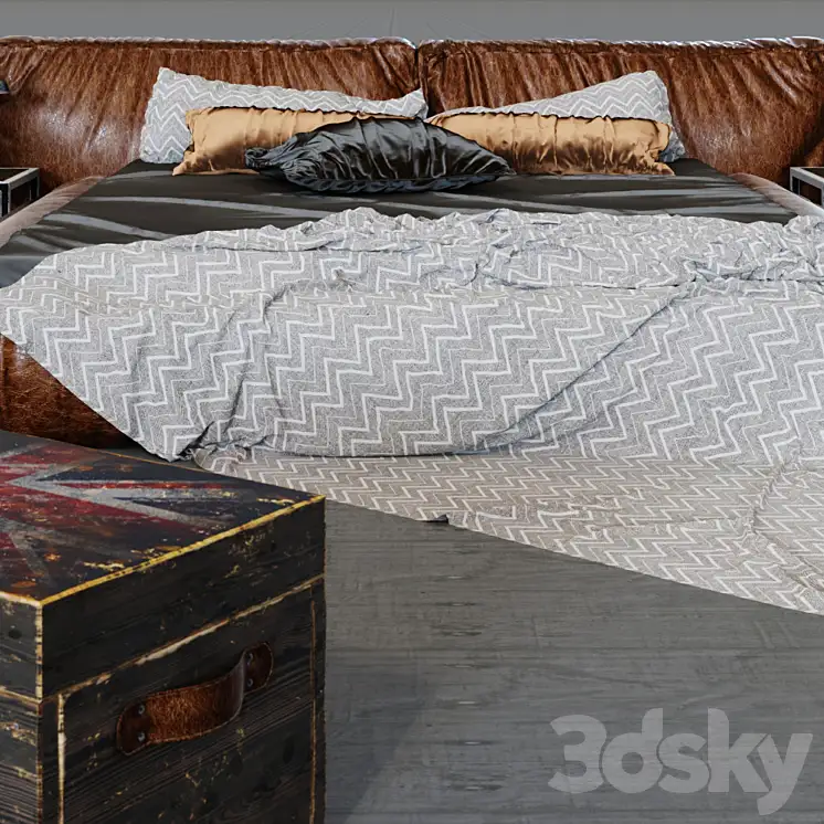 دانلود مدل سه بعدی تخت خواب مدرن 66 - 4