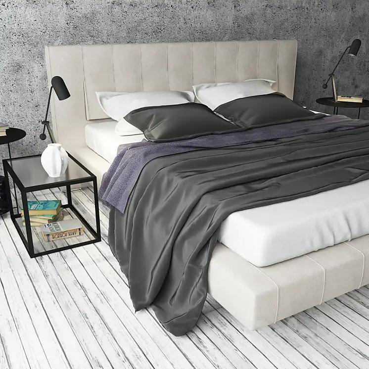 دانلود مدل سه بعدی تخت خواب مدرن 70 - 4