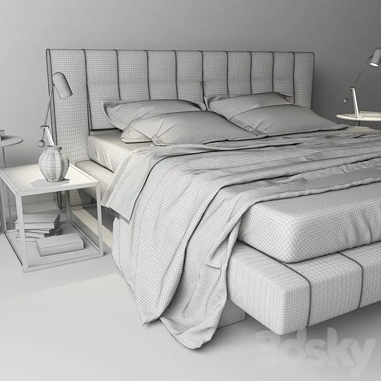 دانلود مدل سه بعدی تخت خواب مدرن 70 - 6
