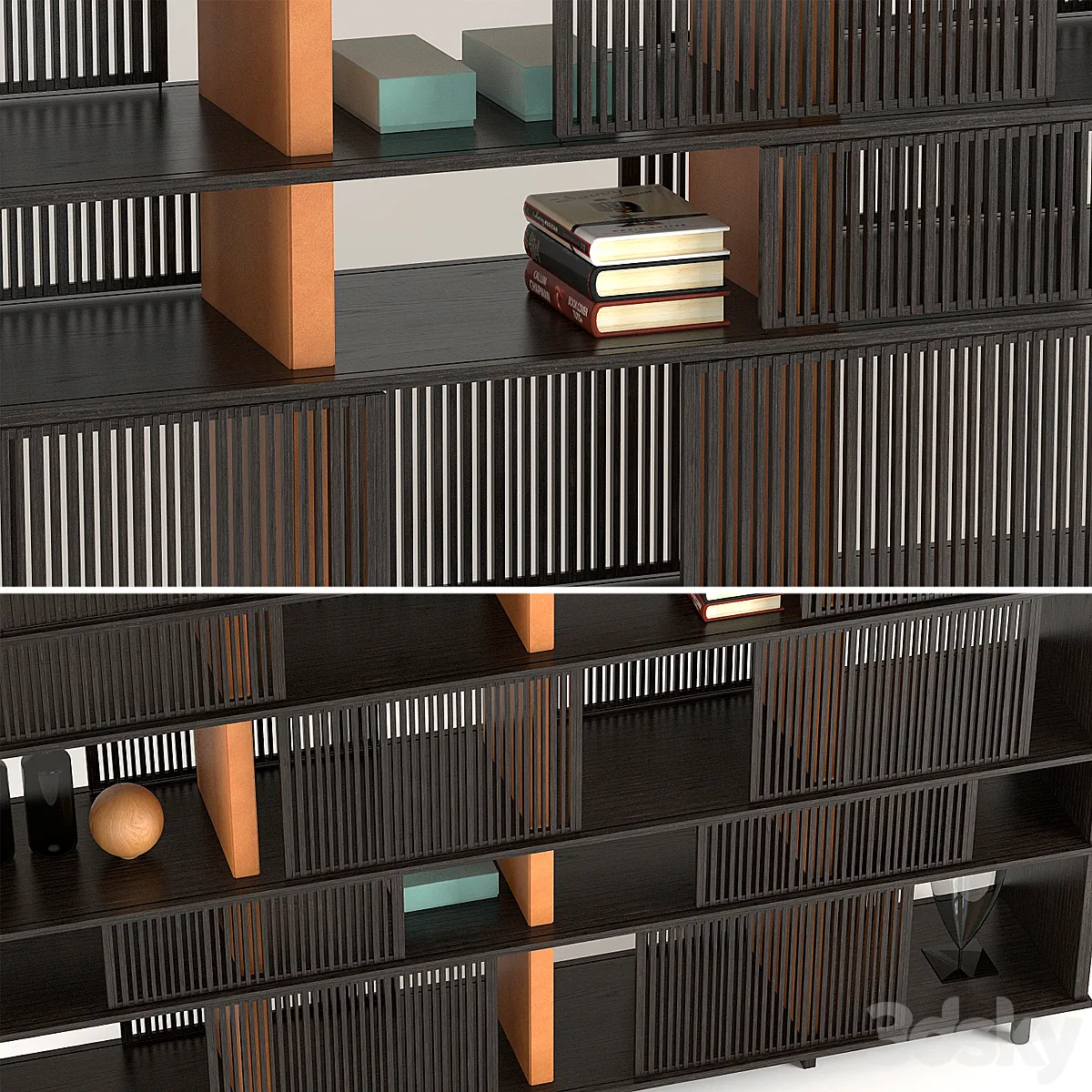 مدل سه بعدی کتابخانه مدرن 2 - 4