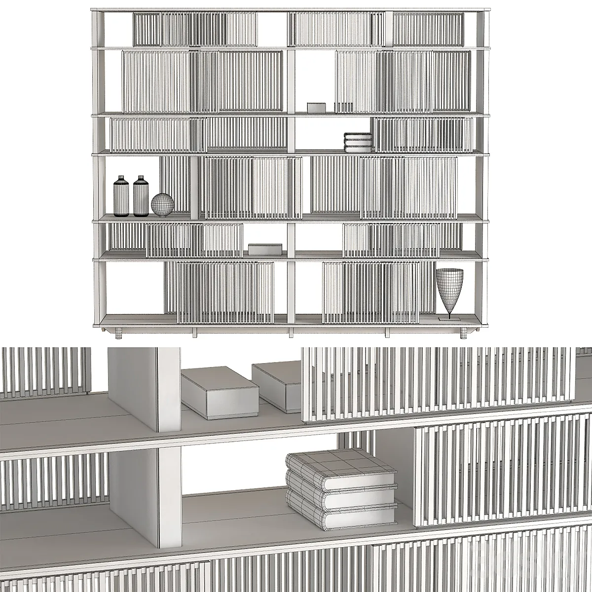 مدل سه بعدی کتابخانه مدرن 2 - 6