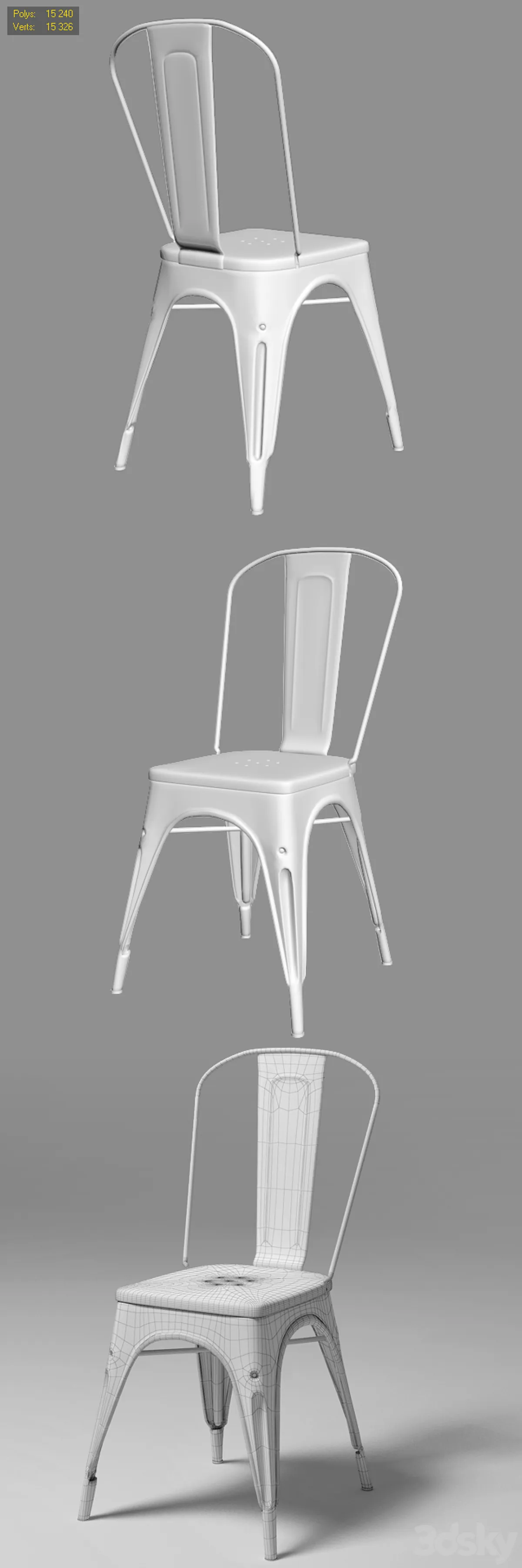 مدل سه بعدی صندلی مدرن 17 - 6