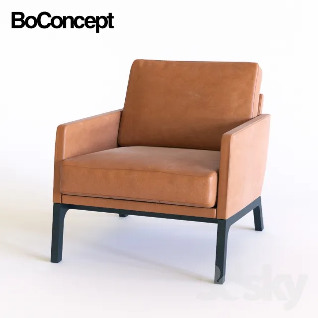 مدل سه بعدی صندلی چرم مدرن 5 - 2