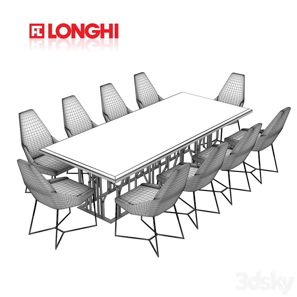 دانلود مدل سه بعدی میز ناهار خوری مدرن 10 - 6