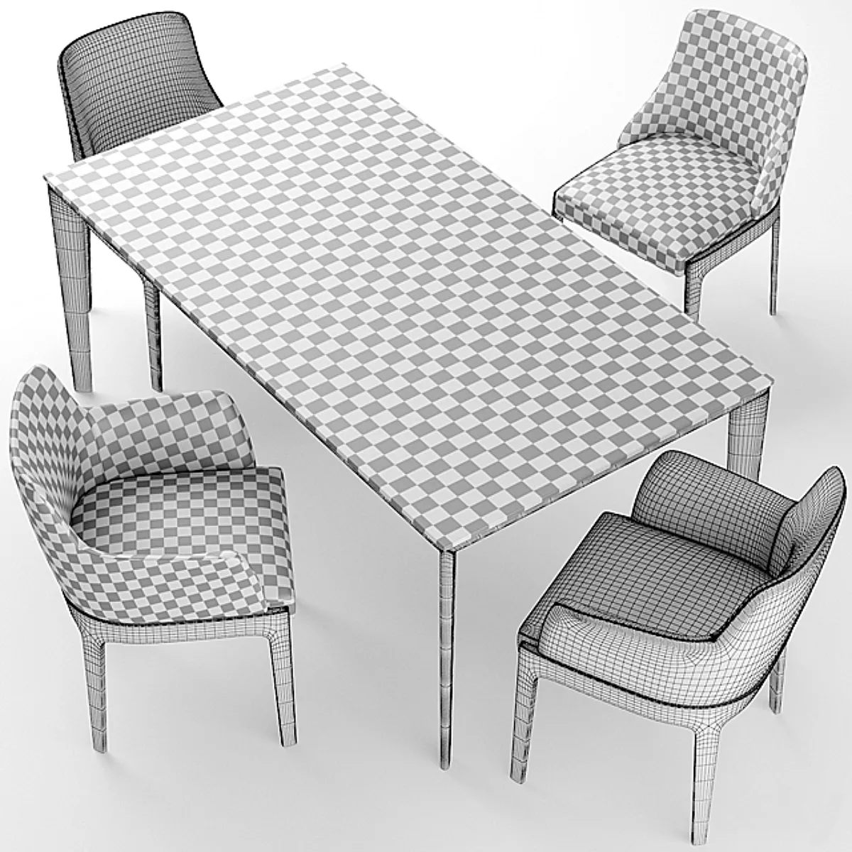 دانلود مدل سه بعدی میز ناهار خوری مدرن 26 - 6
