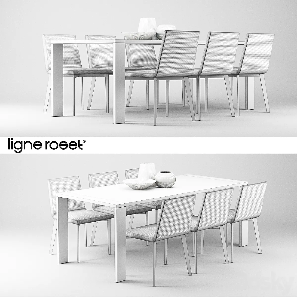 دانلود مدل سه بعدی میز ناهار خوری مدرن 34 - 4