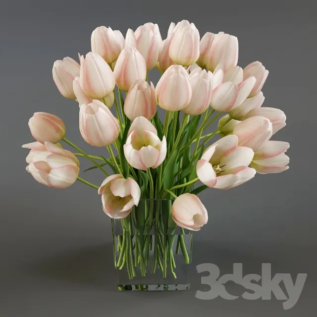 مدل سه بعدی گلدان گل مدرن 10 - 6