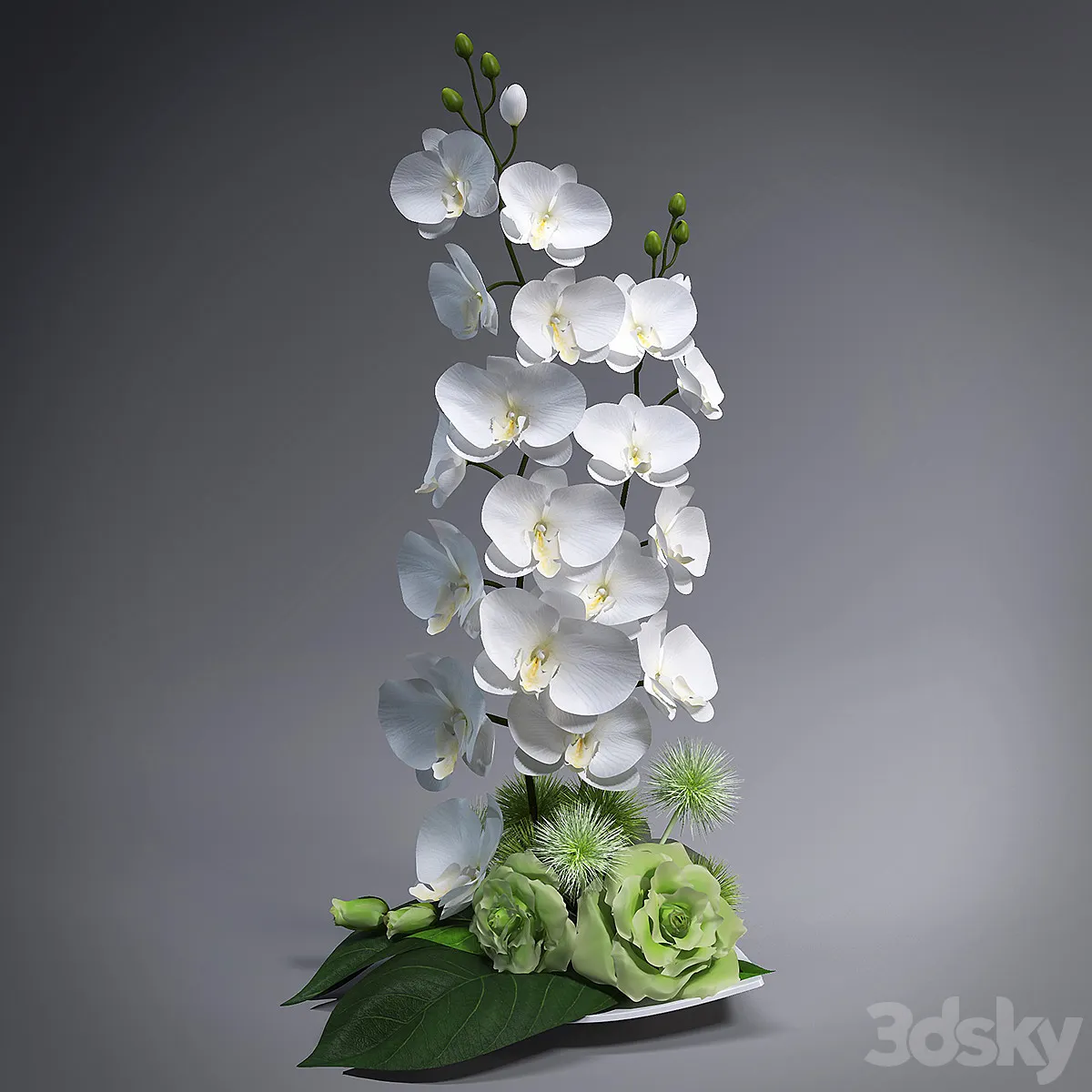 مدل سه بعدی گلدان گل مدرن 8 - 2