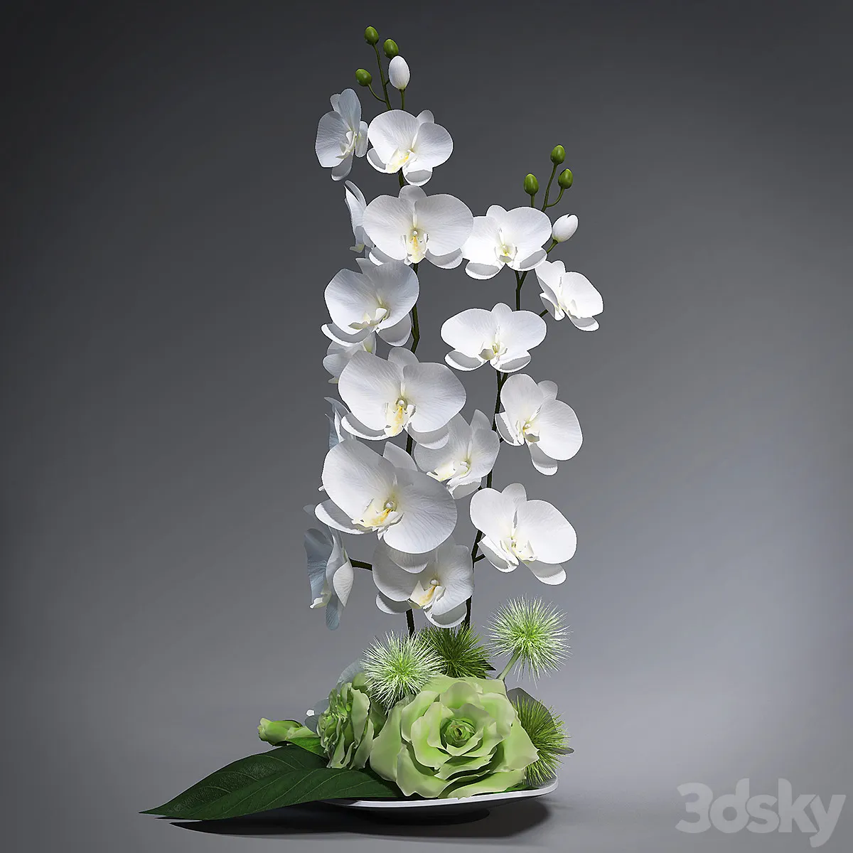 مدل سه بعدی گلدان گل مدرن 8 - 4