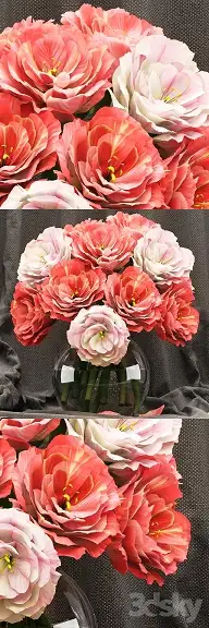 دانلود آبجکت گلدان گل مدرن 13 - 2