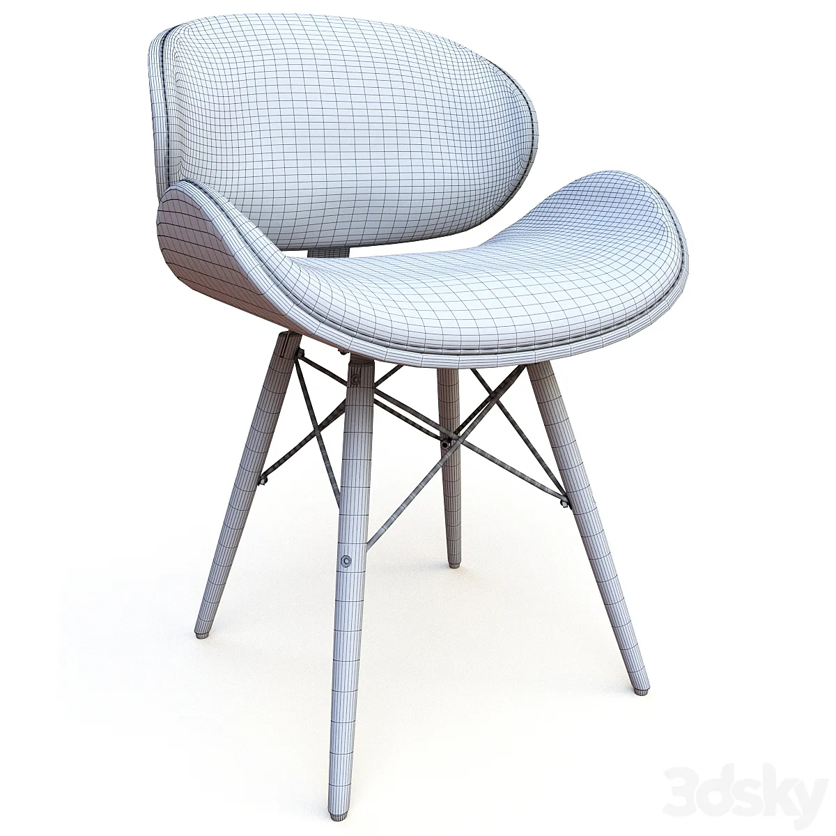 مدل سه بعدی صندلی چرم مدرن 11 - 6