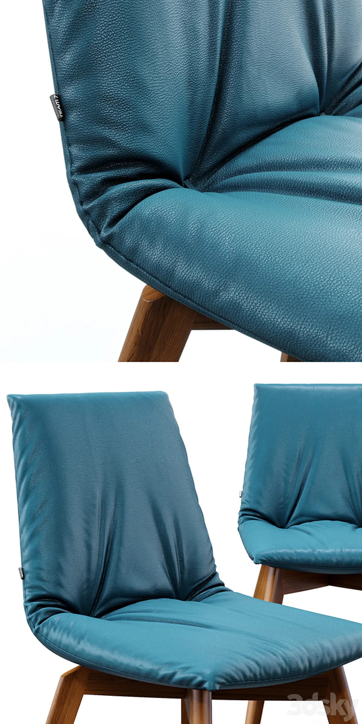 مدل سه بعدی صندلی چرم مدرن 13 - 4