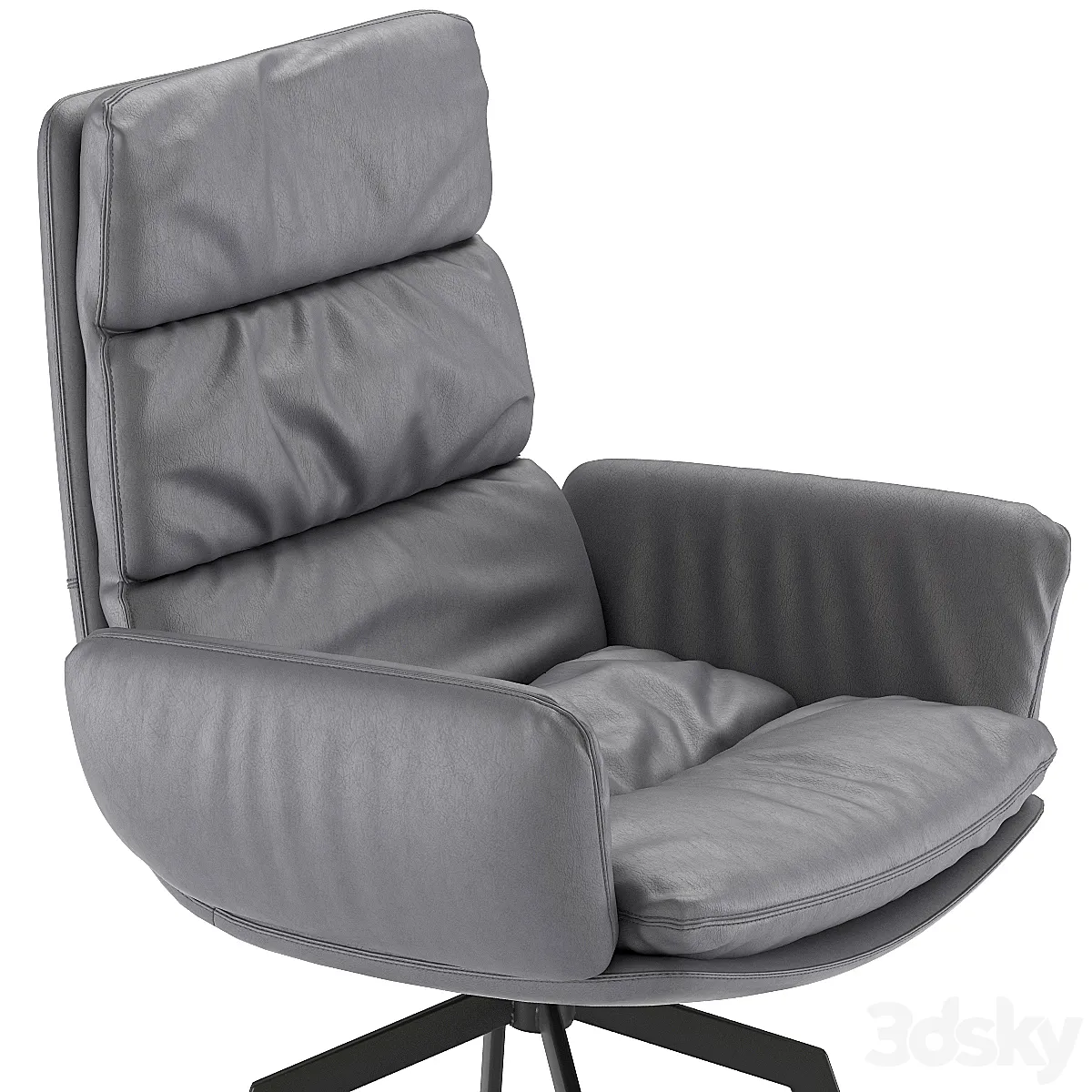 مدل سه بعدی صندلی چرم مدرن 17 - 4
