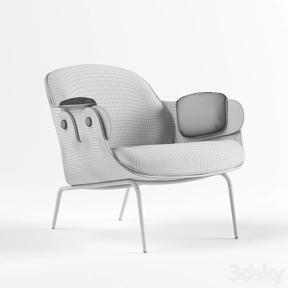 مدل سه بعدی صندلی چرم مدرن 19 - 6