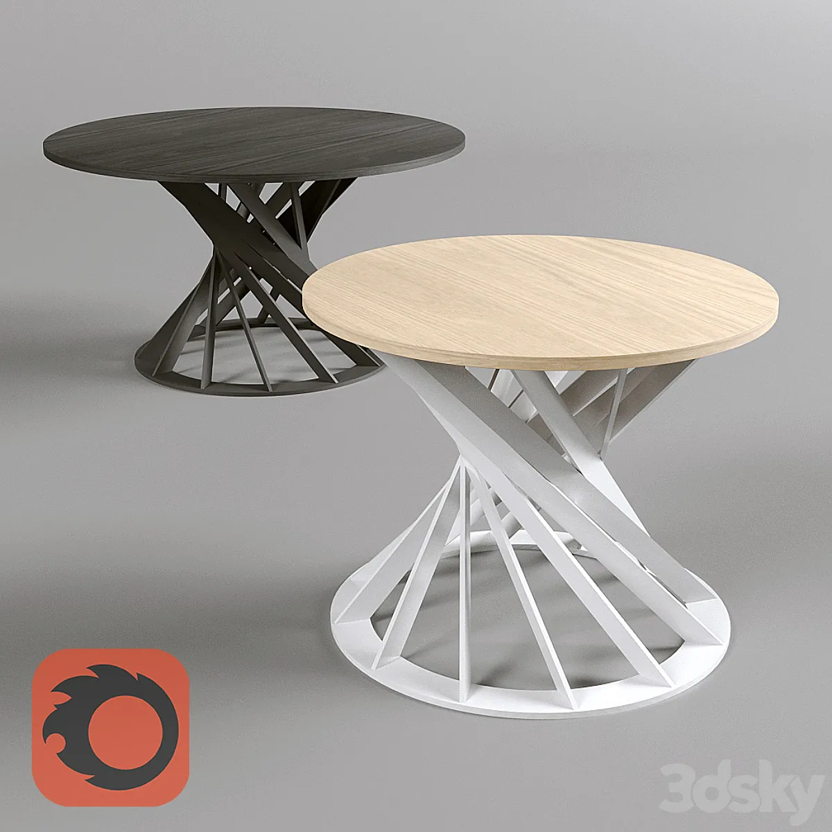 مدل سه بعدی میز عسلی مدرن 2 - 2