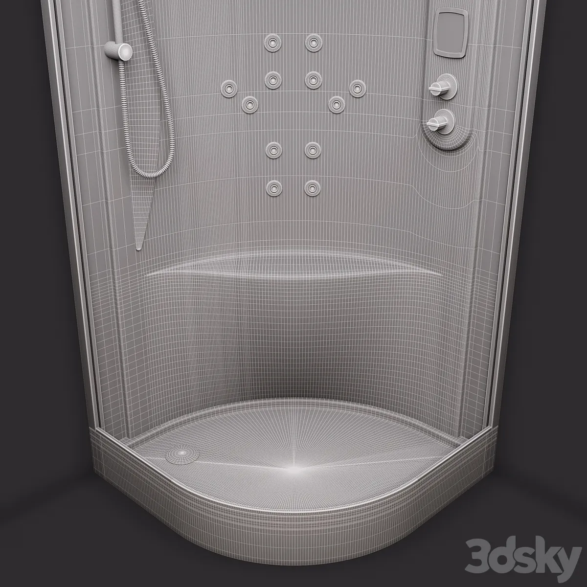 مدل سه بعدی دوش حمام 14 - 6