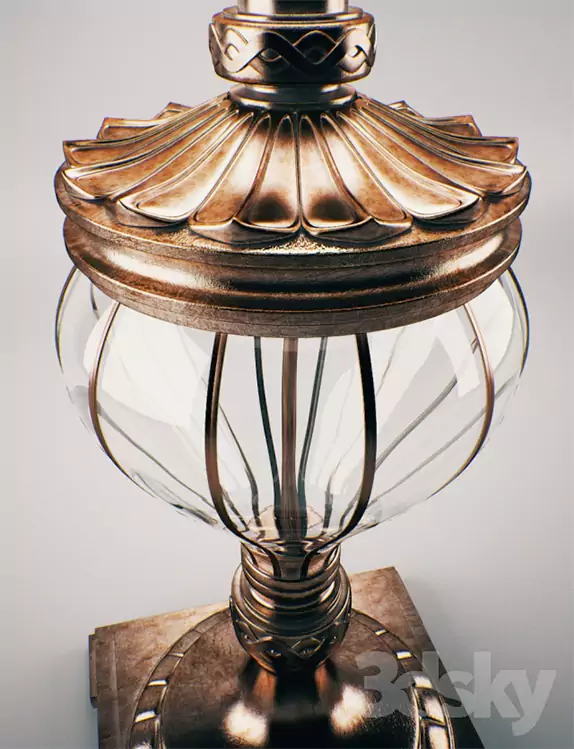 مدل سه بعدی چراغ رومیزی کلاسیک - 6