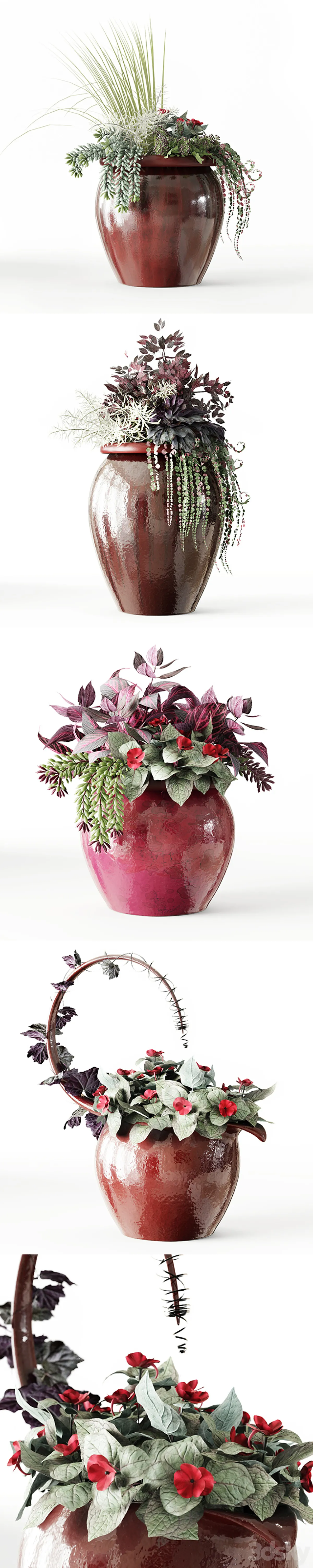 مدل سه بعدی گیاهان گلدانی 26 - 4