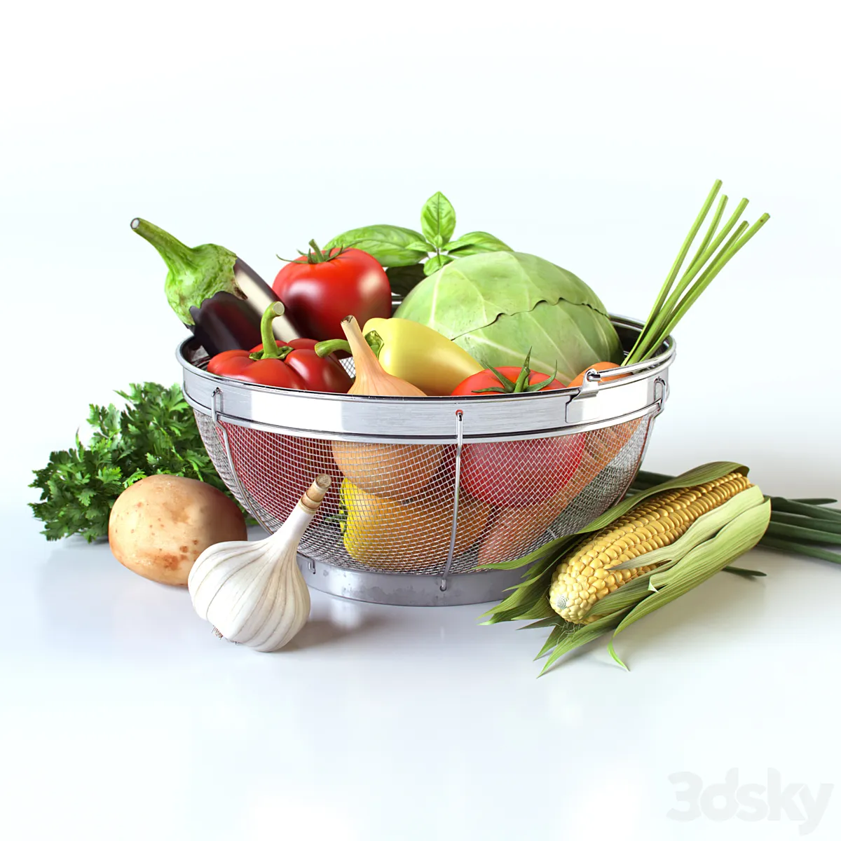 مدل سه بعدی سبزیجات 4 - 2